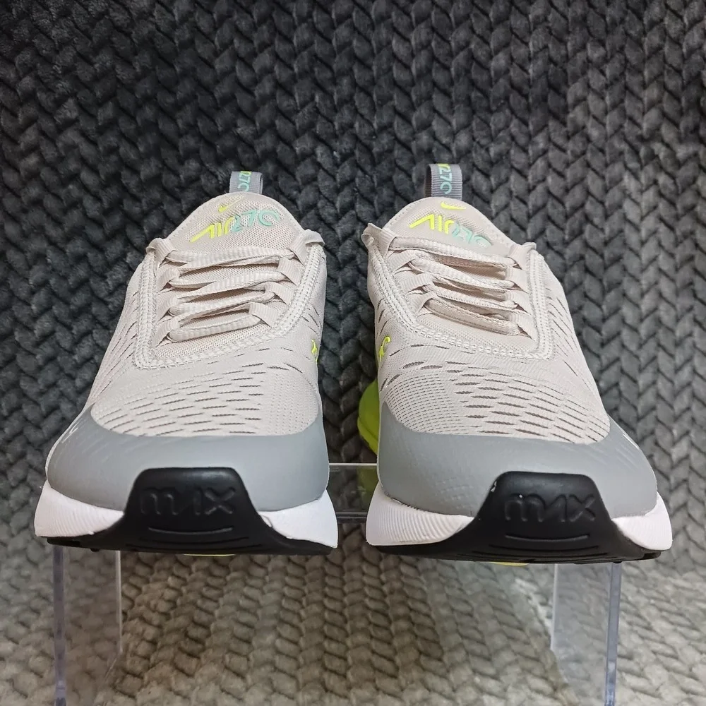 Nike Air Max 270 Light Bone Volt GS Walking Running Shoes Size 5Y Women's 6.5